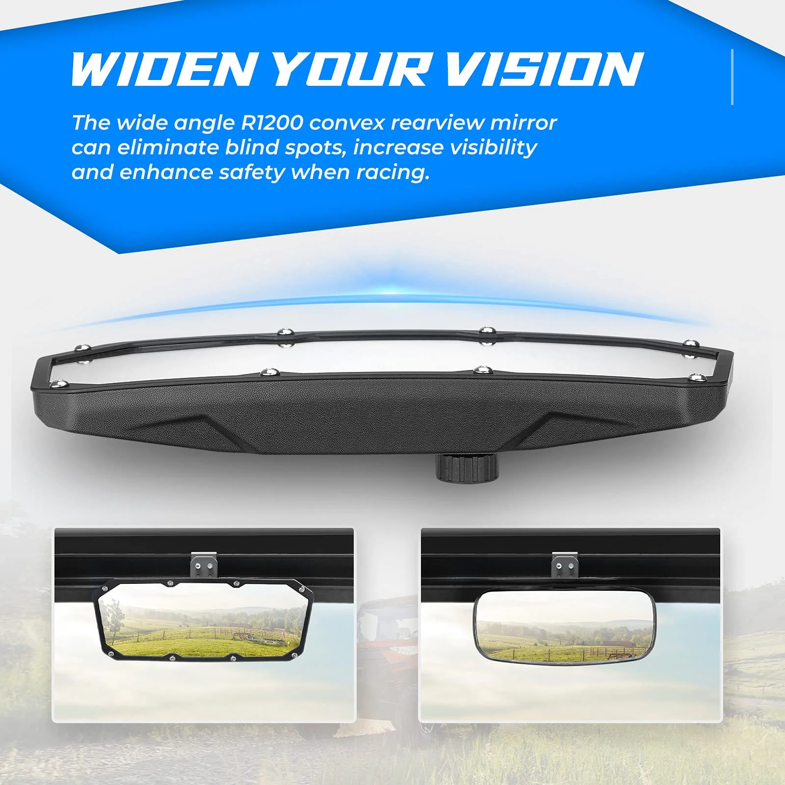 Rear View Mirror for Polaris Ranger 500/570/900 XP S/1000 XP - Image 6