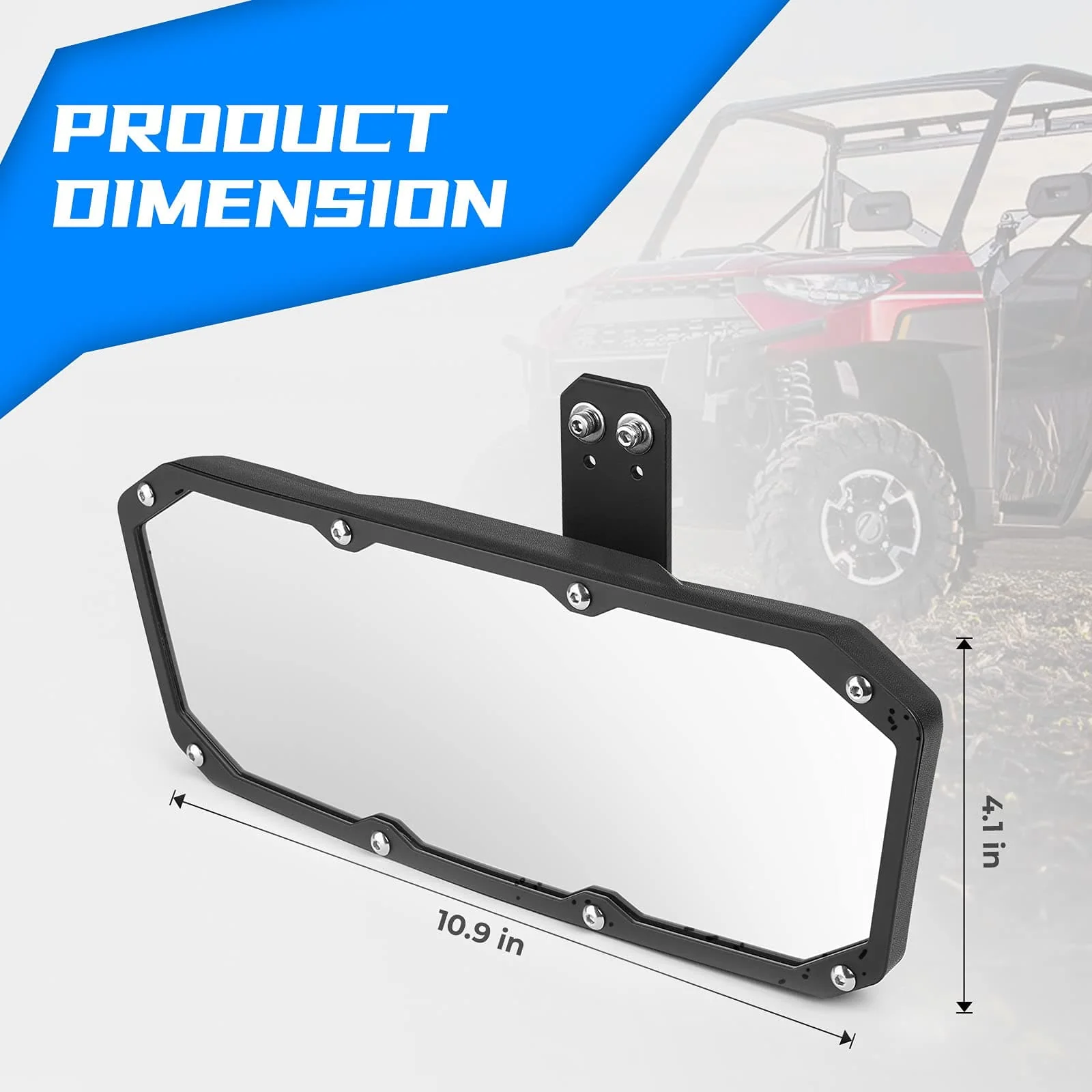 Rear View Mirror for Polaris Ranger 500/570/900 XP S/1000 XP - Image 7