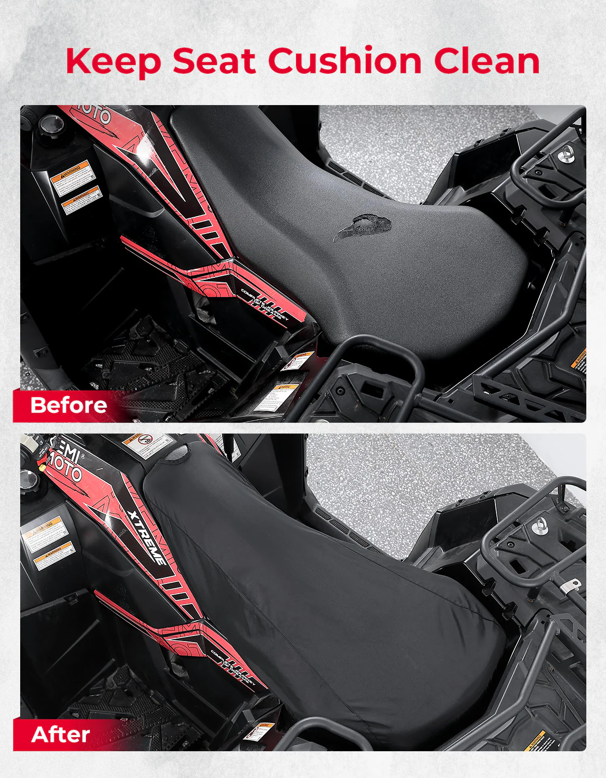 ATV Seat Covers Water-Resistant for Sportsman Rancher Foreman Scrambler Kodiak - Image 6