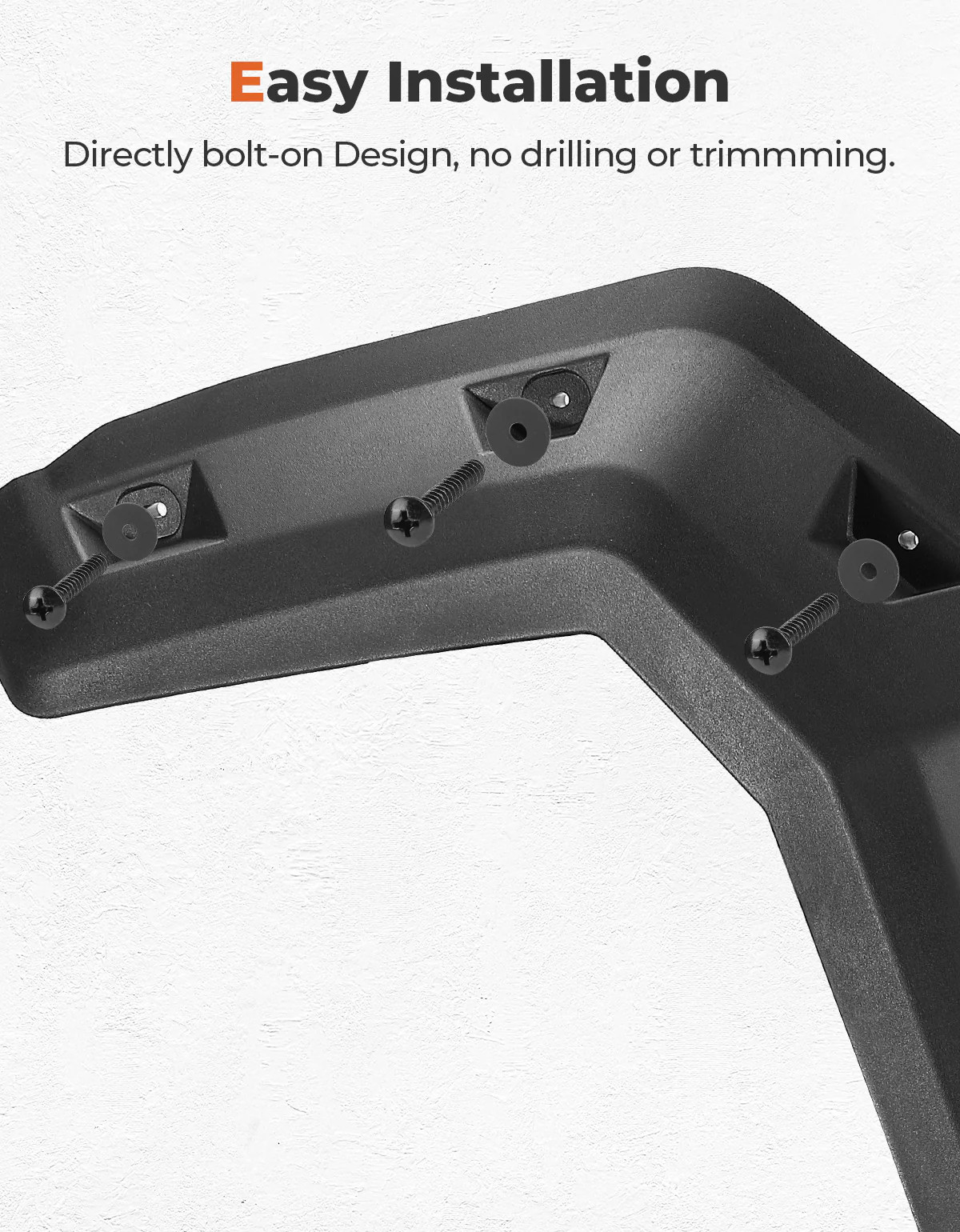 Front and Rear Extended Mud Guards for Can Am Defender - Image 3