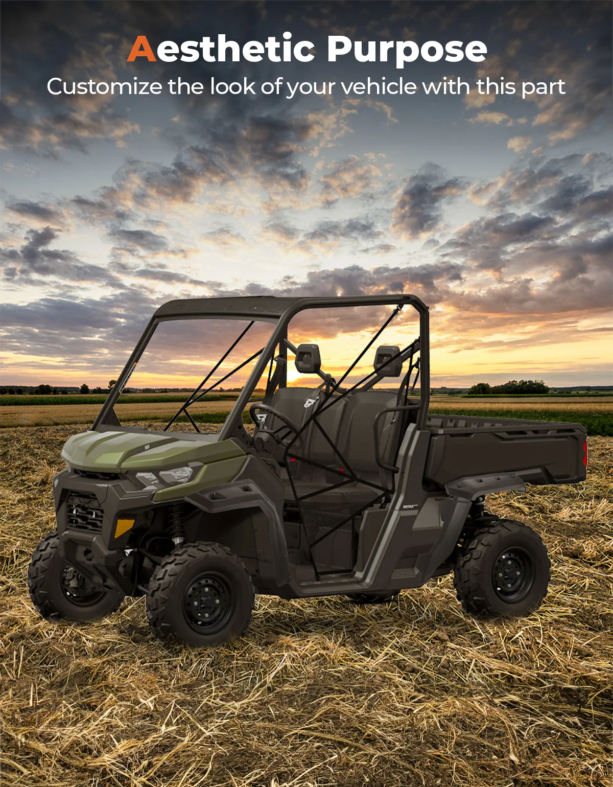 Front and Rear Extended Mud Guards for Can Am Defender - Image 8