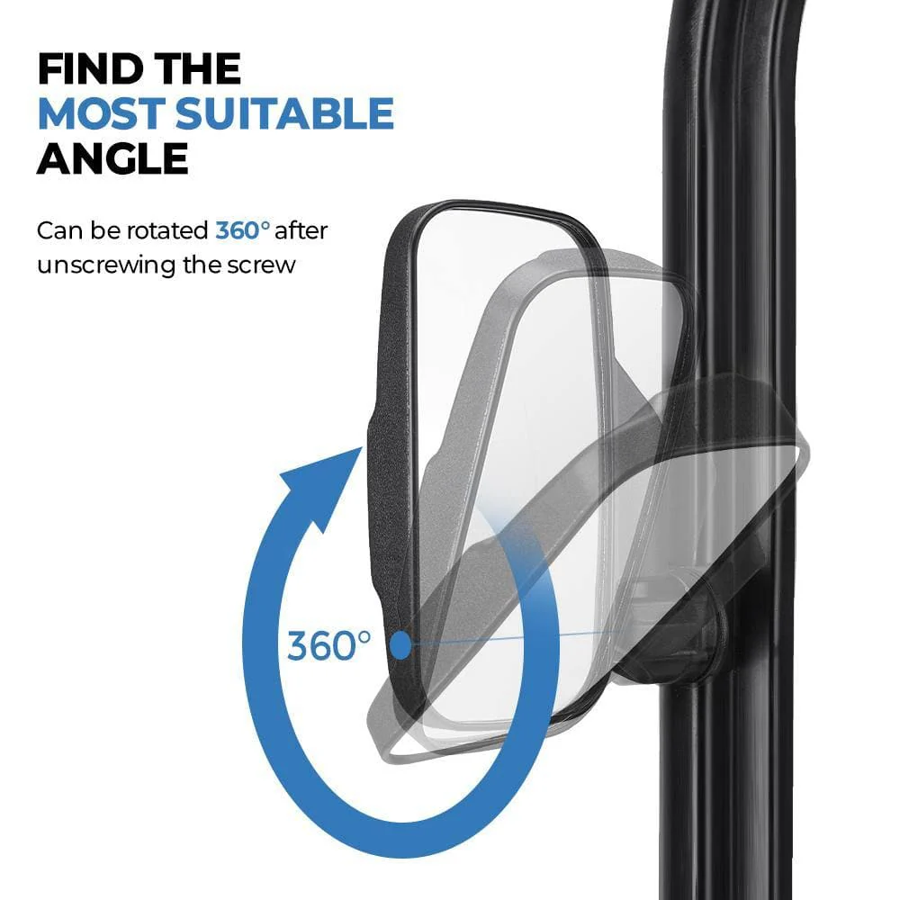 Side Mirrors for Polaris Ranger/ General, Can-Am Trail/ Defender - Image 3