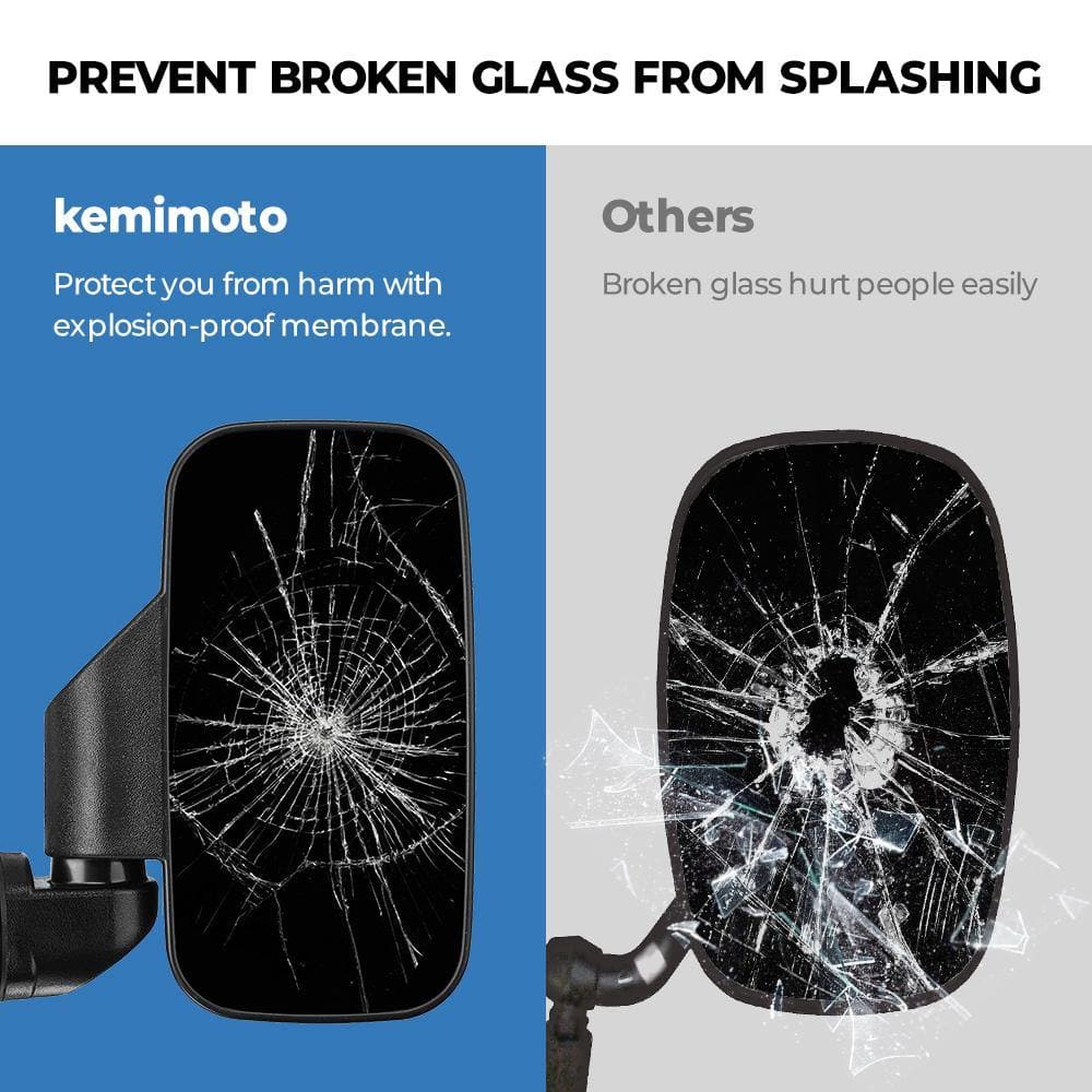 Side Mirrors for Polaris Ranger/ General, Can-Am Trail/ Defender - Image 5