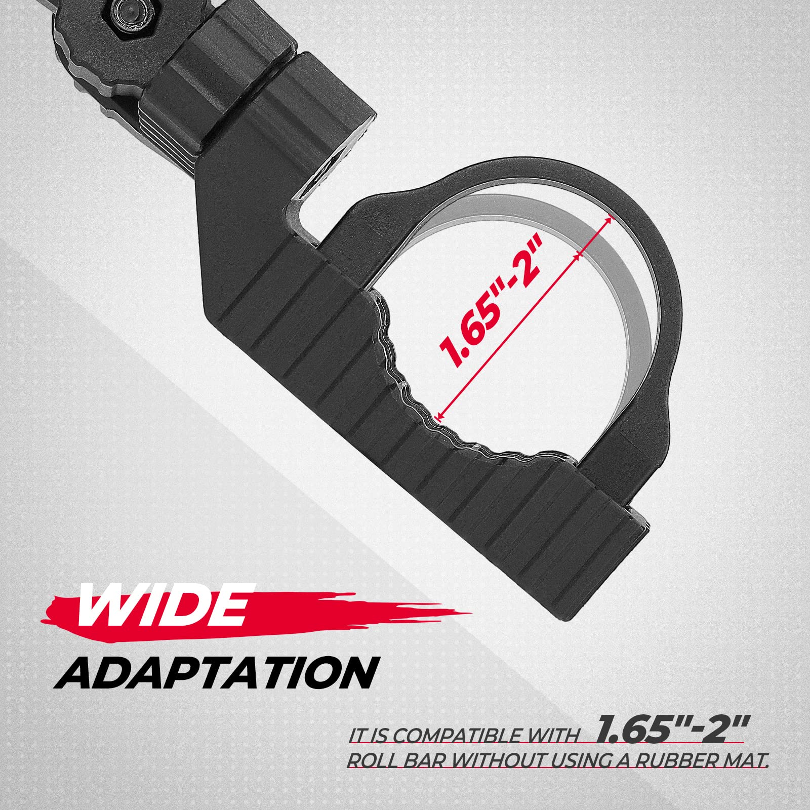 UTV Side Mirrors for 1.65"-2" Roll bar Fit for Polaris RZR / Maverick X3 - Image 3