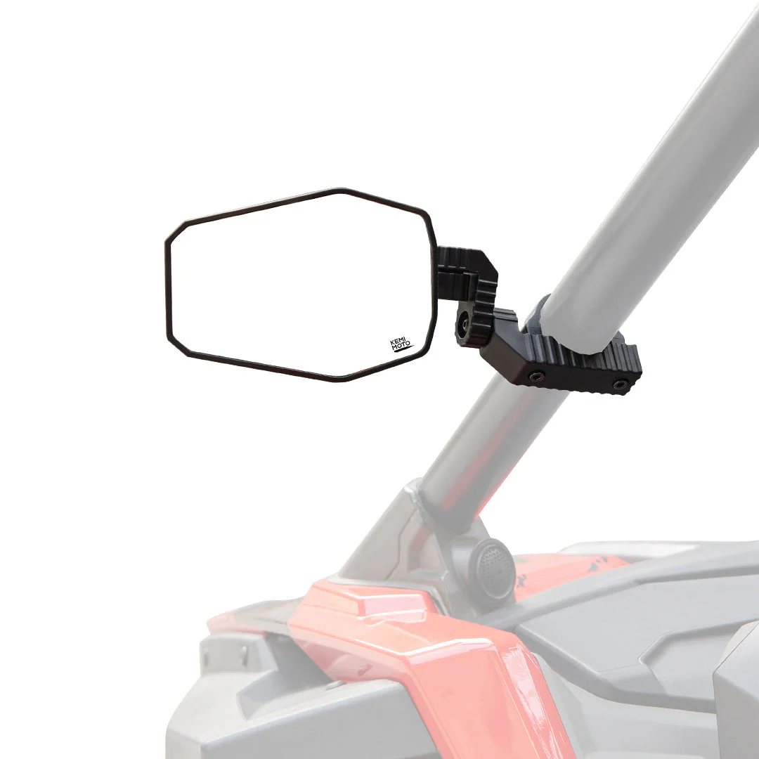 UTV Side Mirrors for 1.65"-2" Roll bar Fit for Polaris RZR / Maverick X3 - Image 9