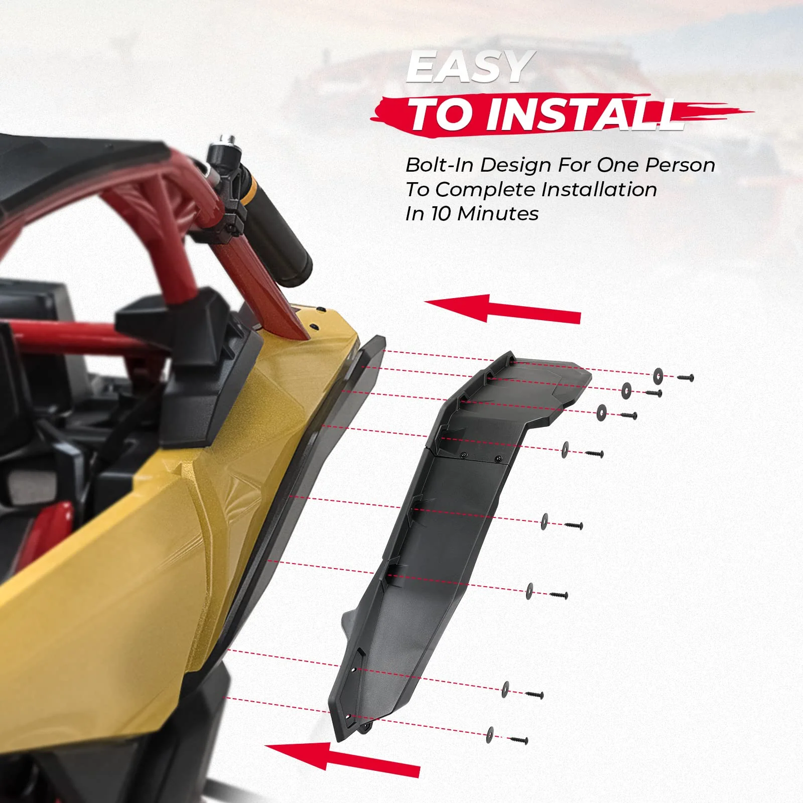 Upgraded Extended Fender Flares for Can-Am Maverick X3 / X3 Max - Image 5