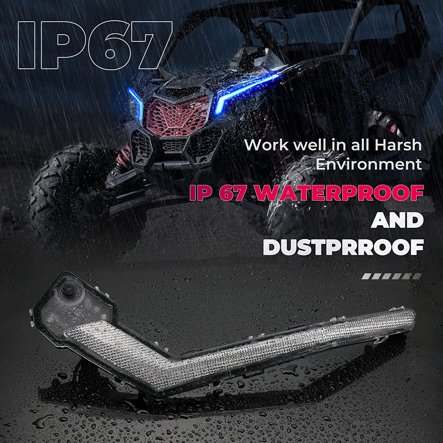 RGB Fang Lights, Signature Light Assembly for Can-Am Maverick X3/MAX - Image 4