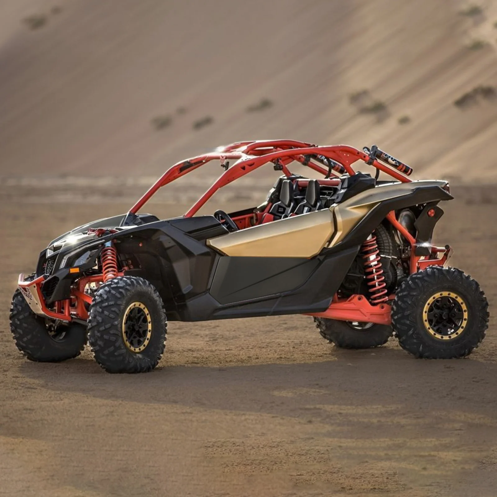 Front Lower Doors with Metal Frame for Can-Am Maverick X3 - Image 8