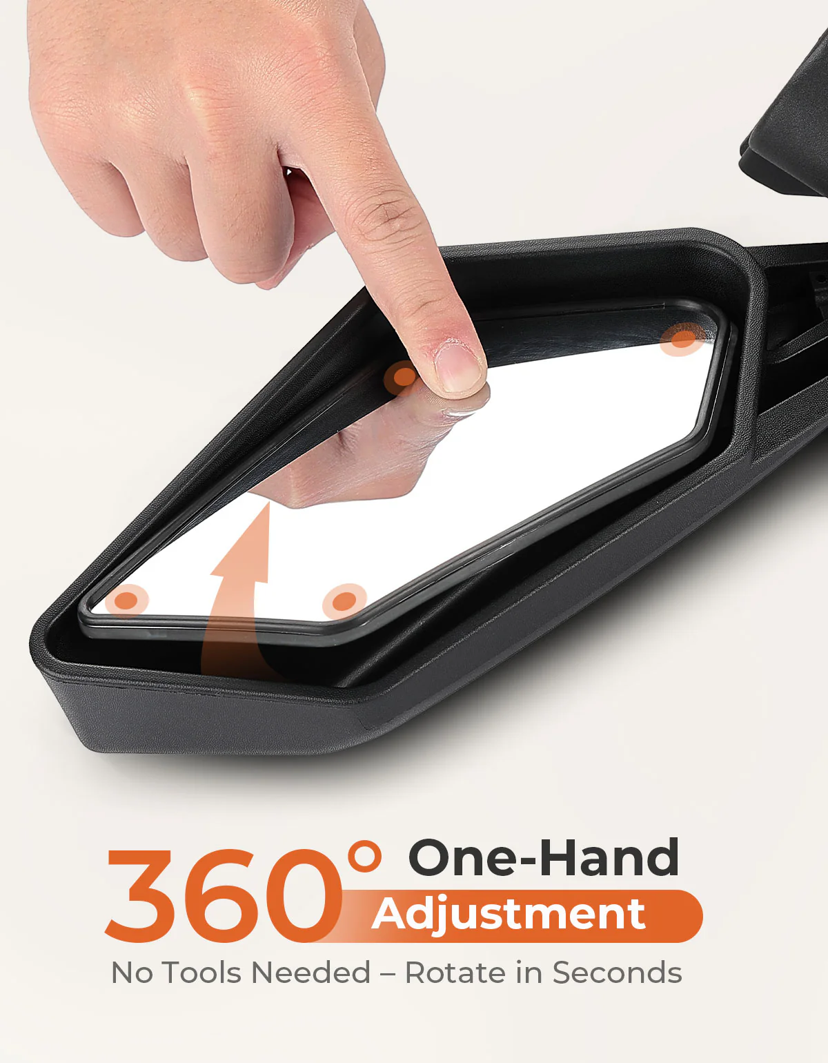 1 Pair Side Mirrors for Can-Am Maverick X3 / X3 MAX - Image 3