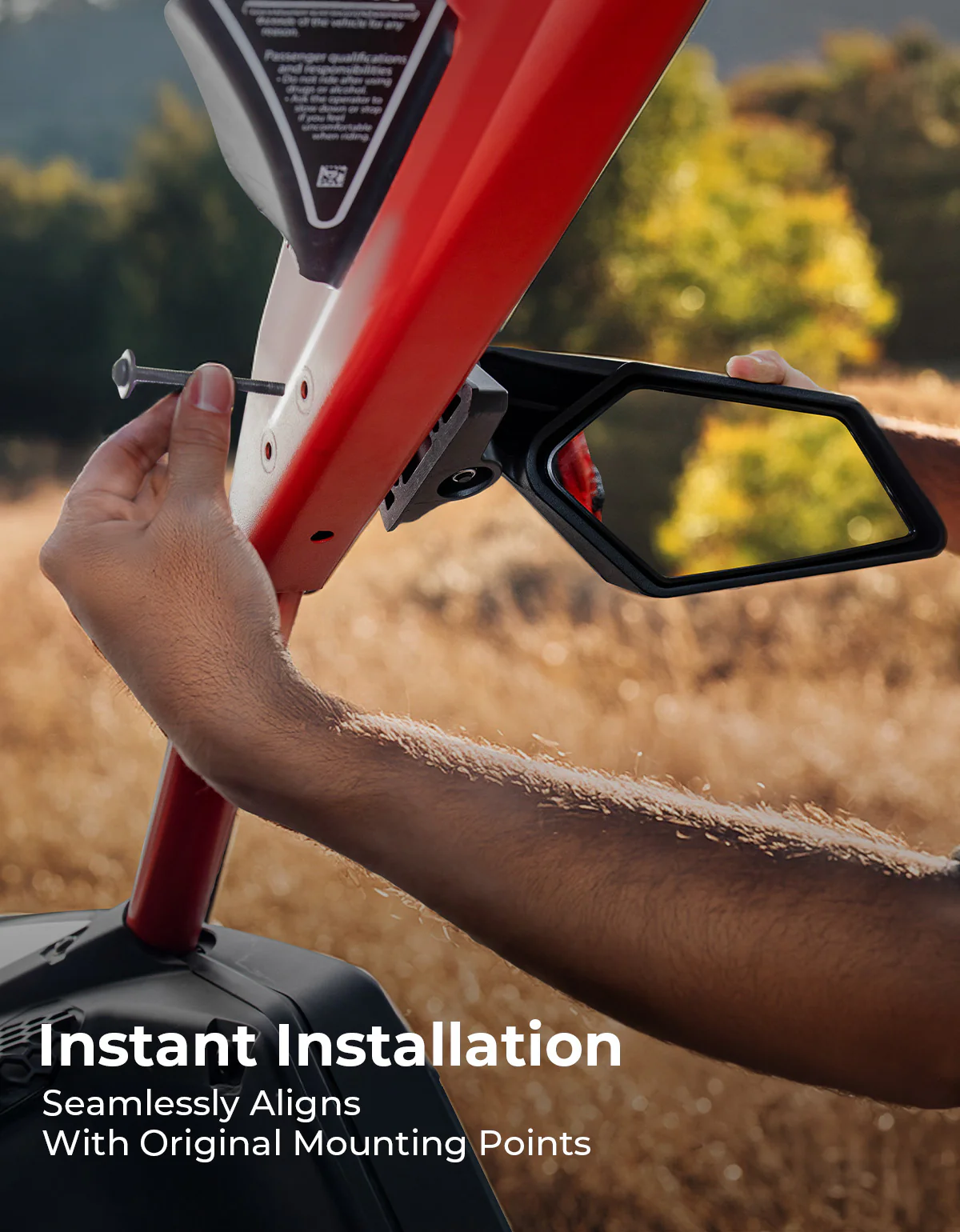 1 Pair Side Mirrors for Can-Am Maverick X3 / X3 MAX - Image 4