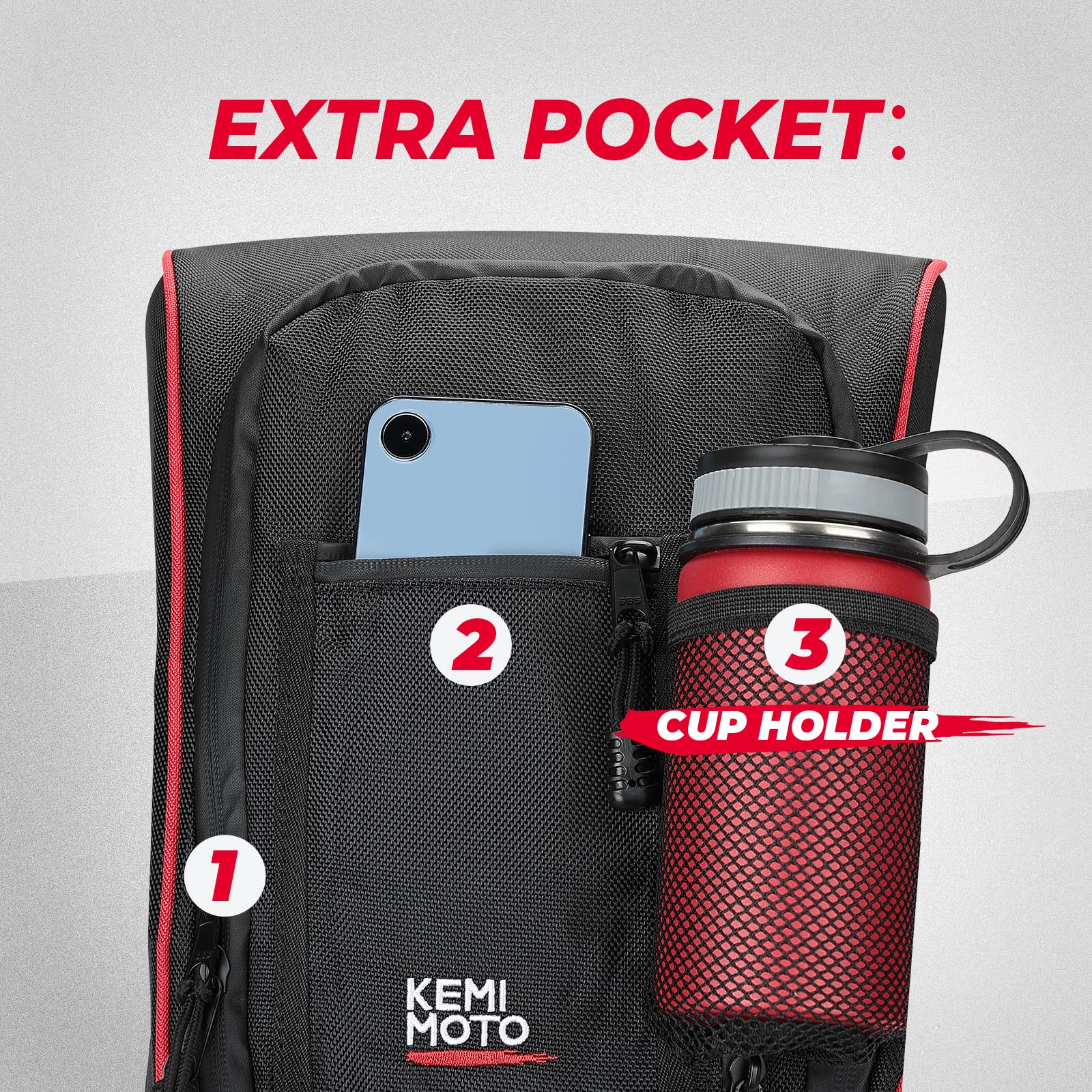 Center Storage Bag Between Seat for Can am Maverick X3 / MAX - Image 5