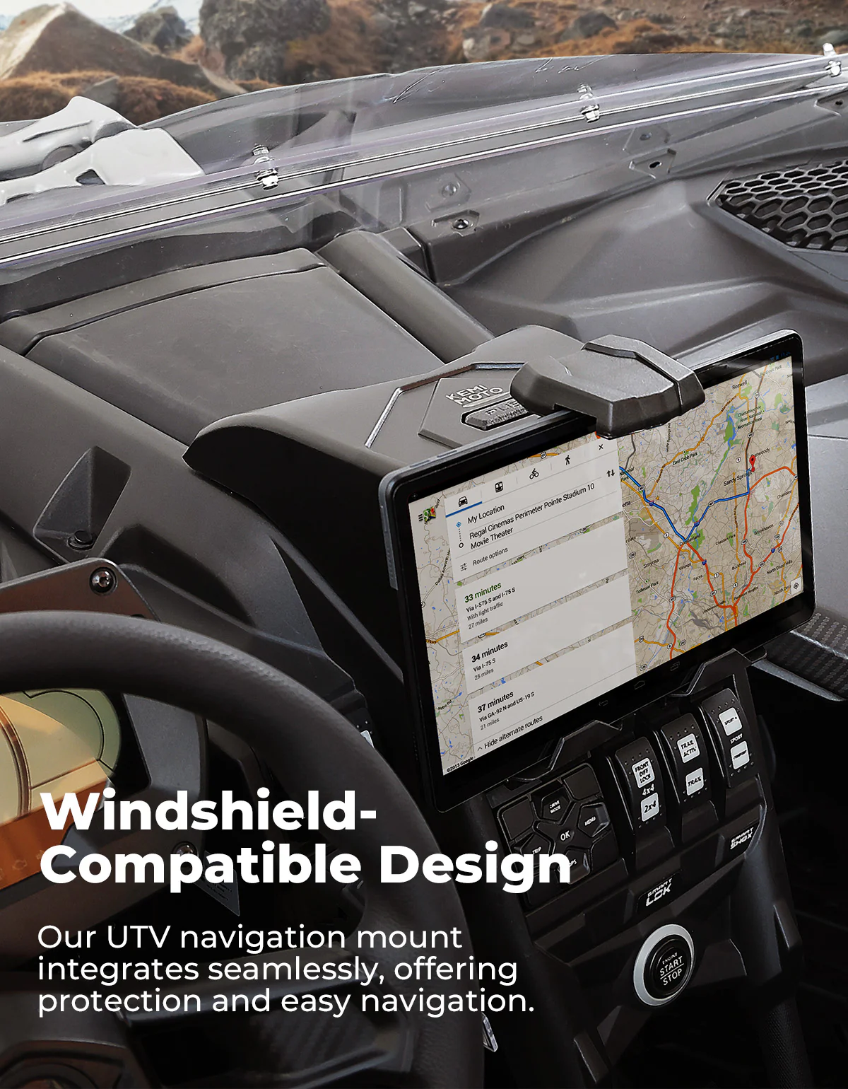 Tablet Holder With Storage Box for Can Am Maverick X3/Max - Image 5