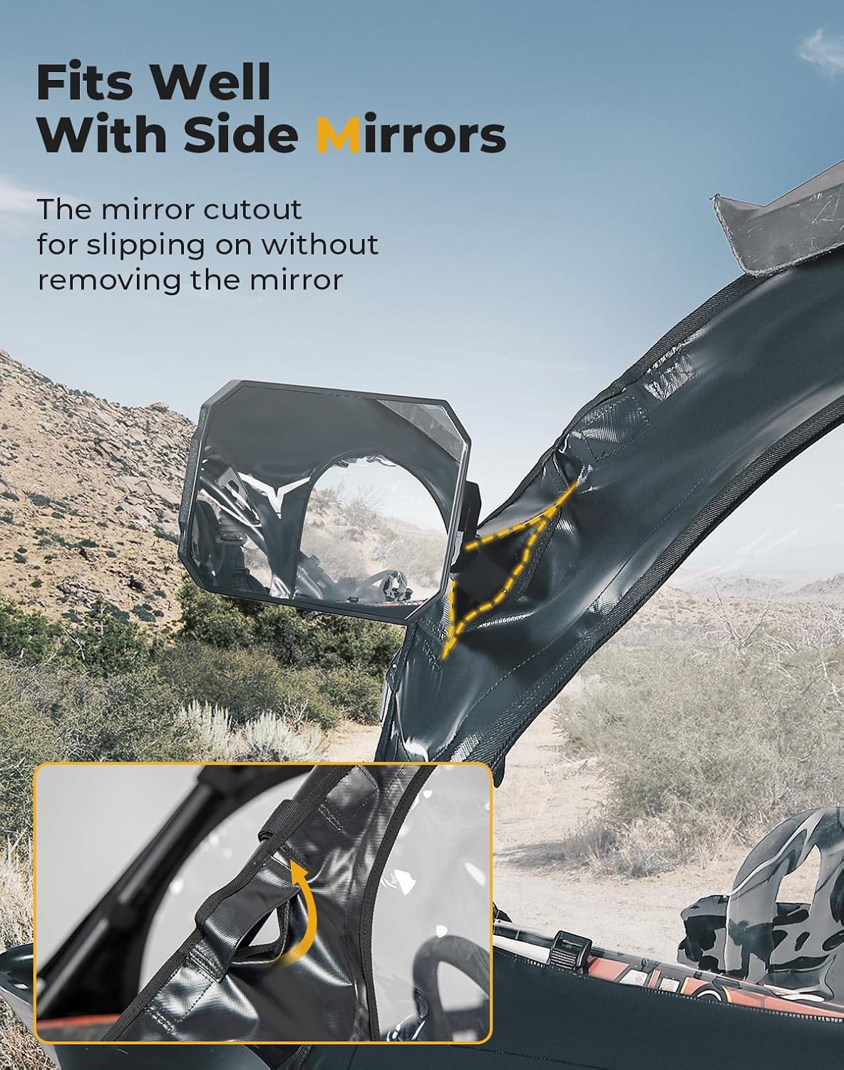 Soft Cab Enclosures Upper Door for CFMOTO ZForce 950 - Image 11