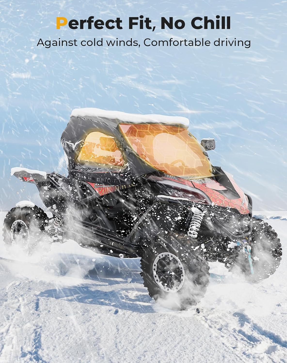 Soft Cab Enclosures Upper Door for CFMOTO ZForce 950 - Image 3