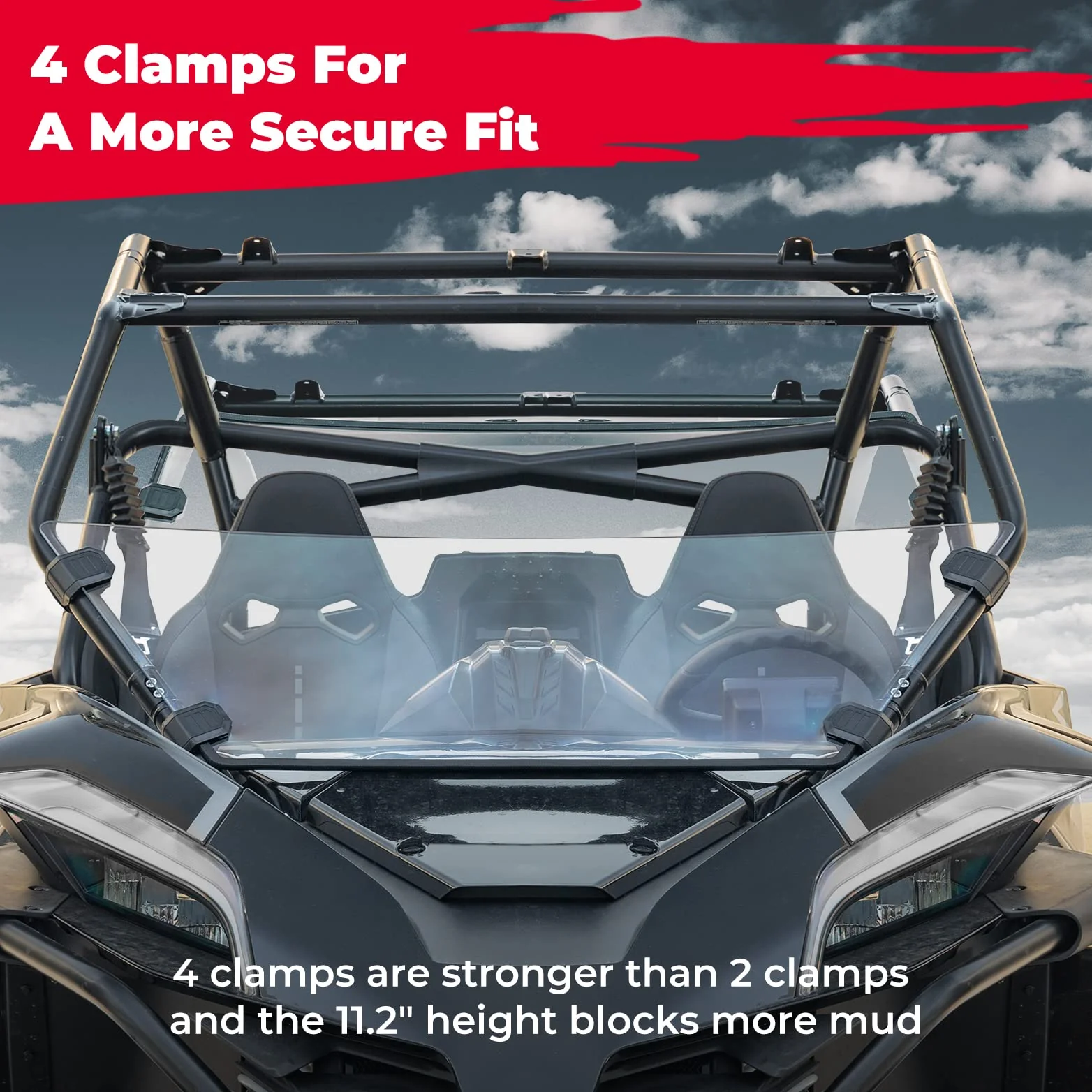 Front Half Windshield for CFMOTO ZForce 950 - Image 5