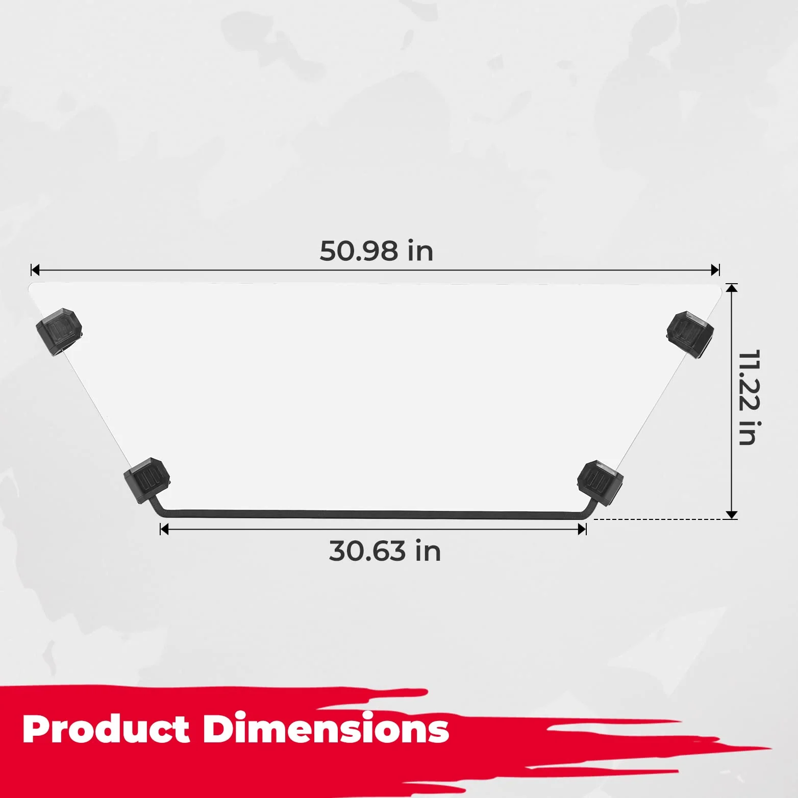 Front Half Windshield for CFMOTO ZForce 950 - Image 7