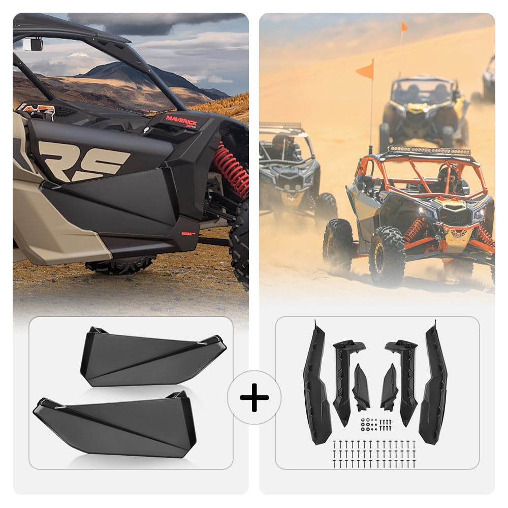 Front Lower Door Inserts & Mud Fender Flares for Can-Am Maverick X3 - Image 14