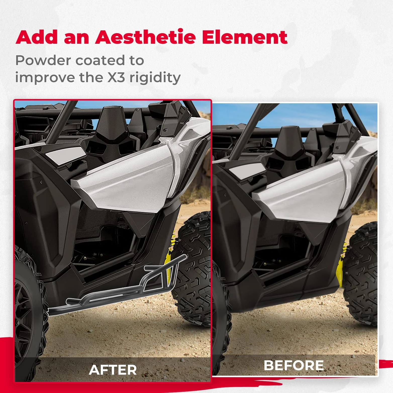 Front Lower Doors & Nerf Bars for Can-Am Maverick X3 - Image 10