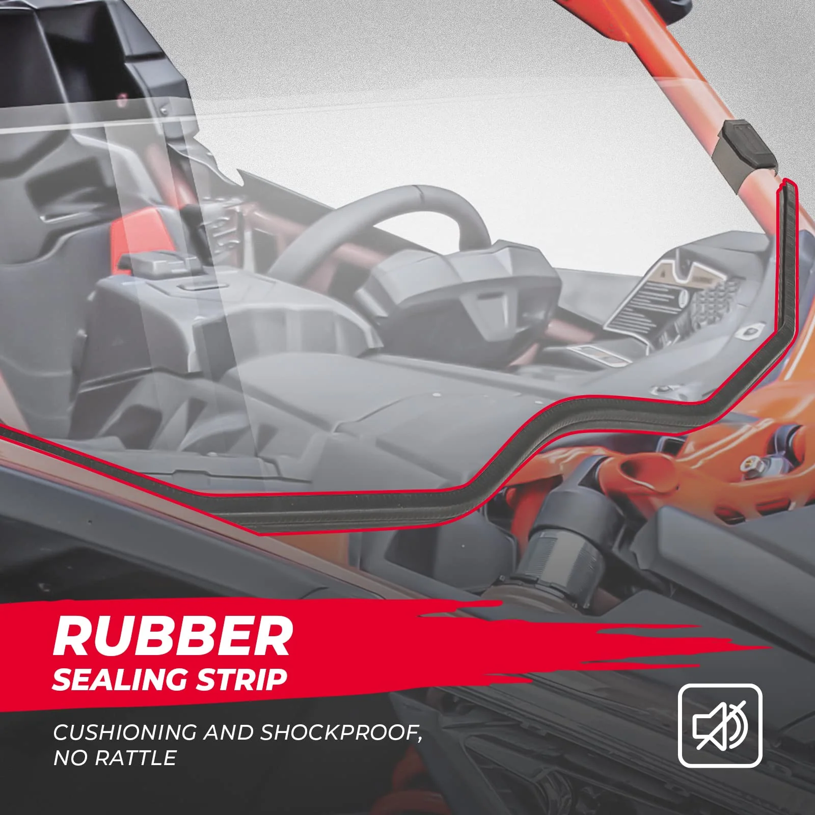 Half Front Windshield for Can-Am Maverick X3 - Image 3