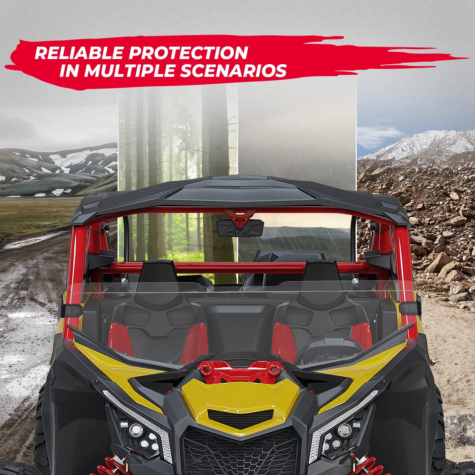 Half Front Windshield for Can-Am Maverick X3 - Image 7