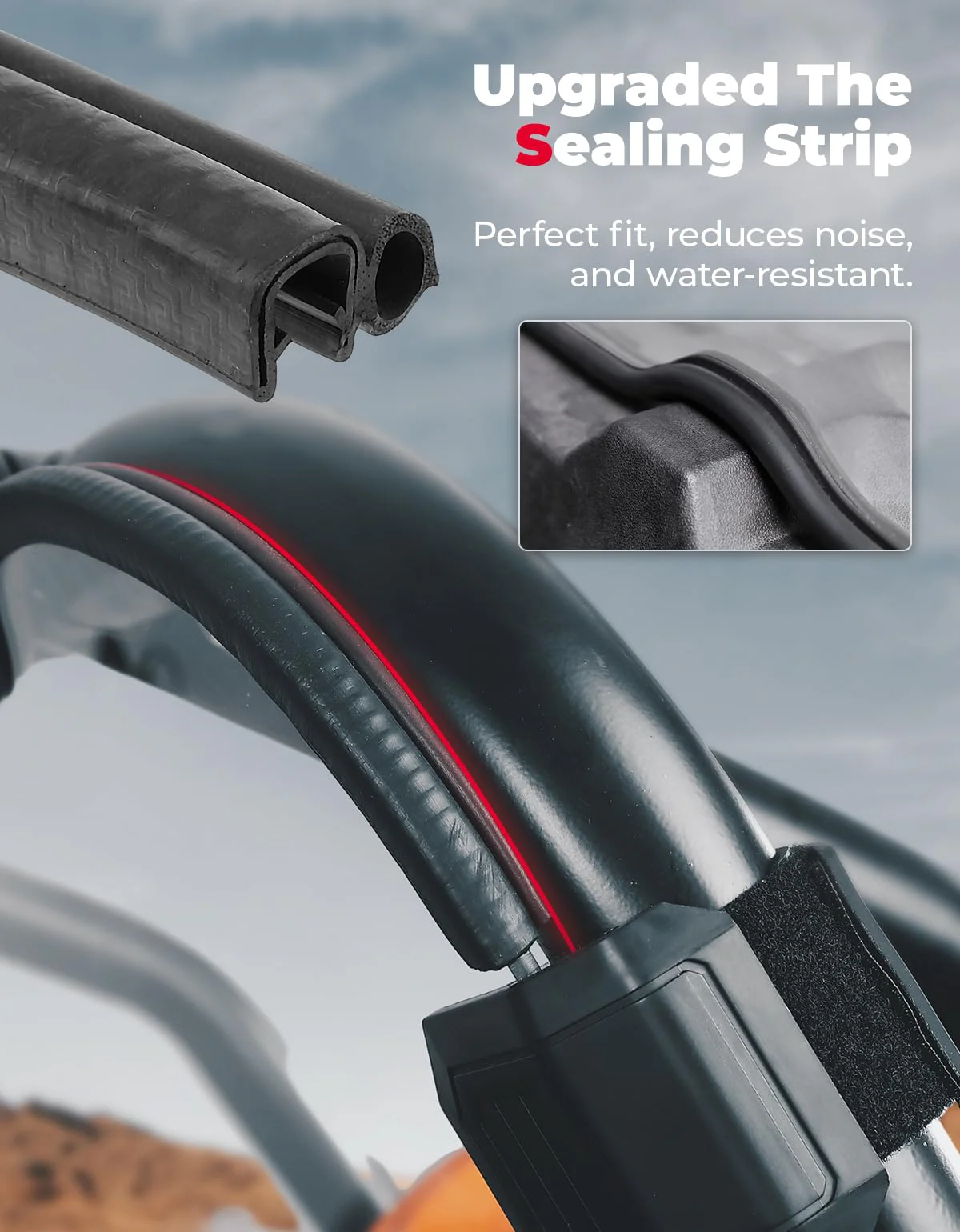 Heavy Duty Rear Windshield for Polaris RZR XP 1000 / 4 - Image 4