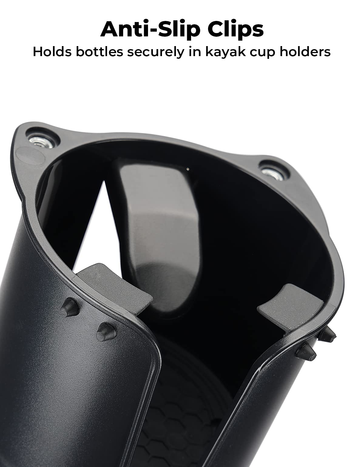 Kayak Boat Cup Holder with Anti-Slip Clips for 18-32 oz Bottles - Image 3