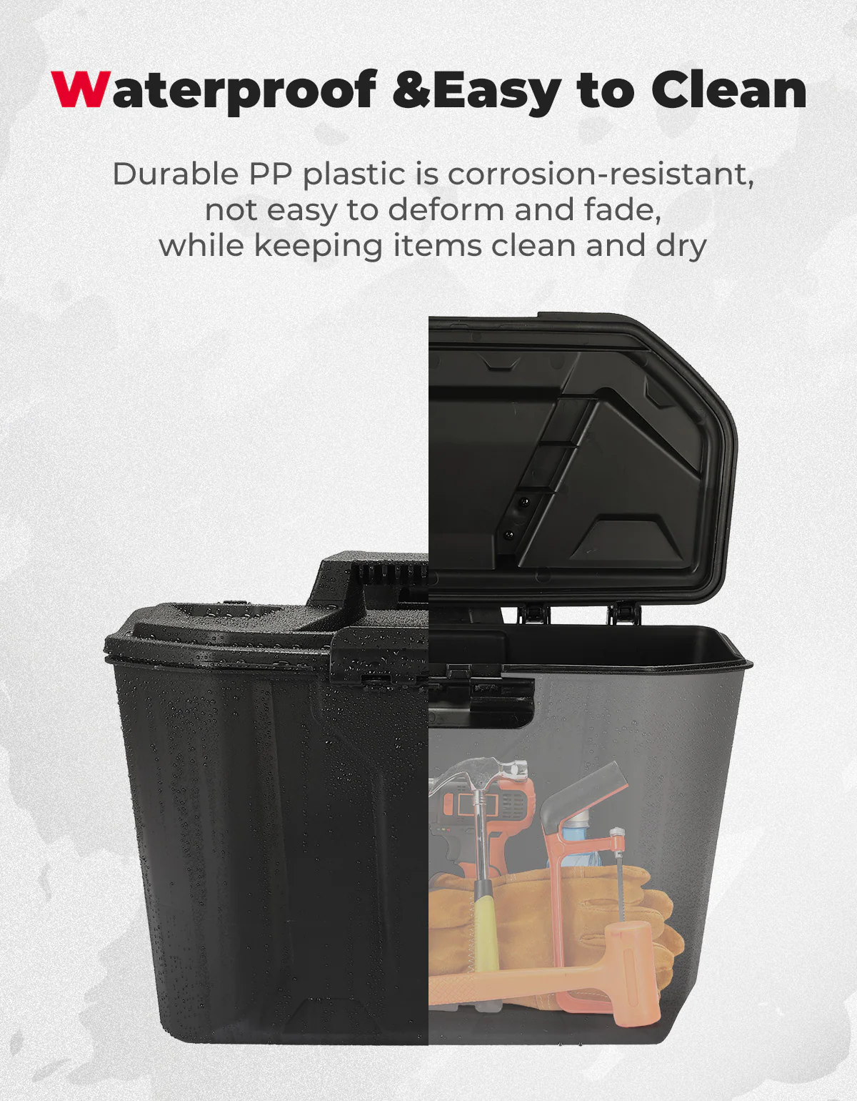 Removable Storage Bin / Box 14.7L for Can-Am Defender HD5|7|8|9|10 - Image 3