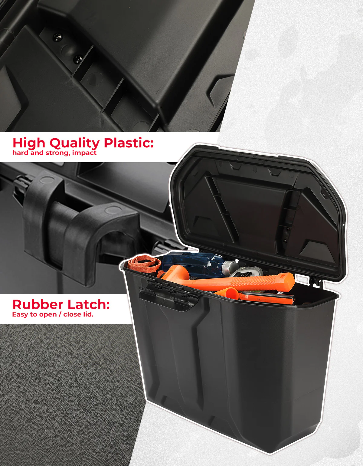 Removable Storage Bin / Box 14.7L for Can-Am Defender HD5|7|8|9|10 - Image 6