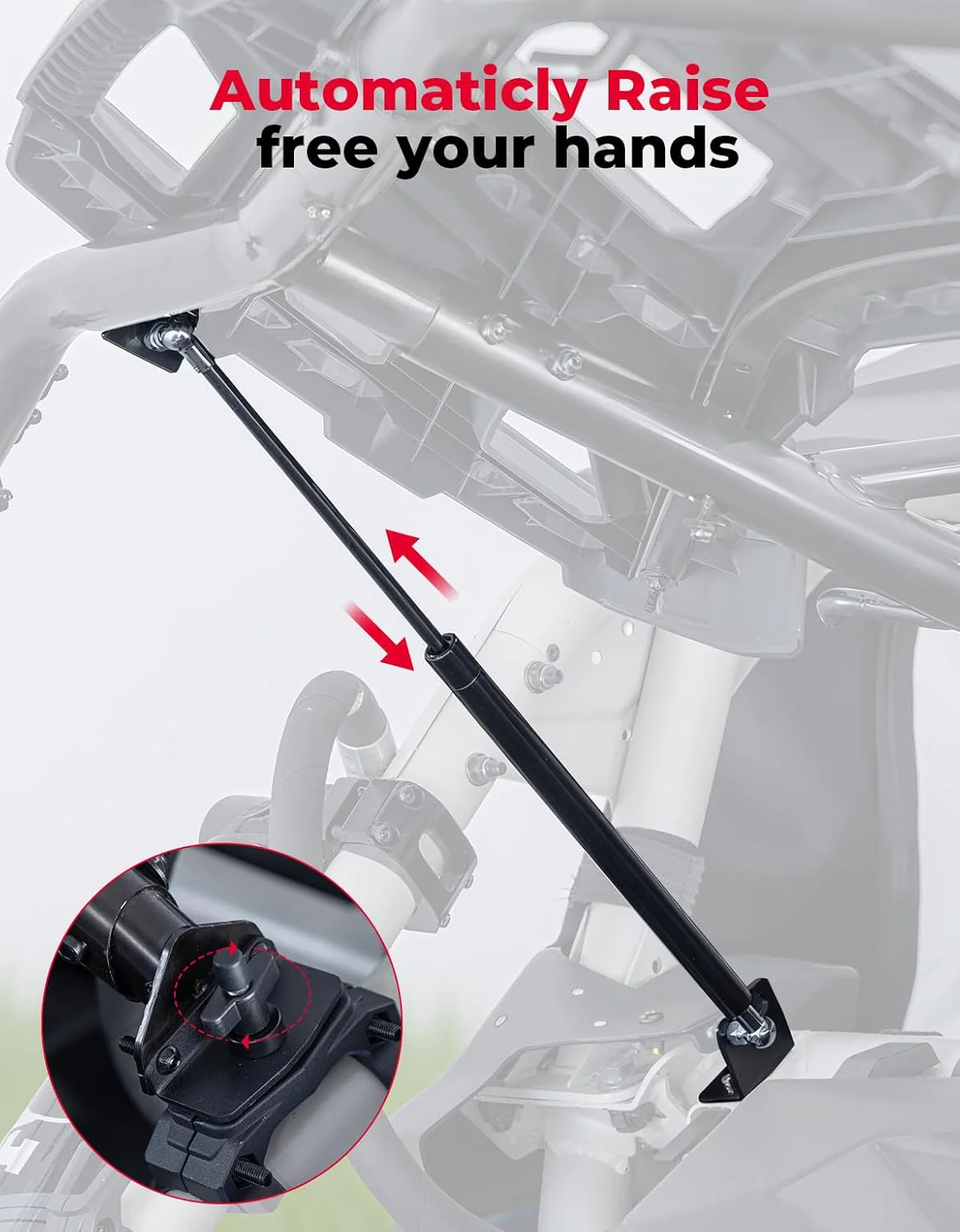 LinQ Pivoting Rack Spare Tire Rack for Can Am X3 / X3 Max - Image 3