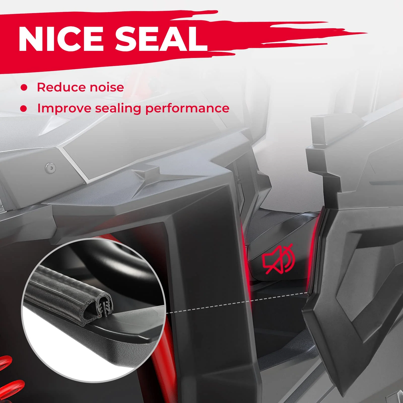 Lower Doors Panel Inserts For Polaris RZR XP4 1000 2014-2023 (4 Doors) - Image 5