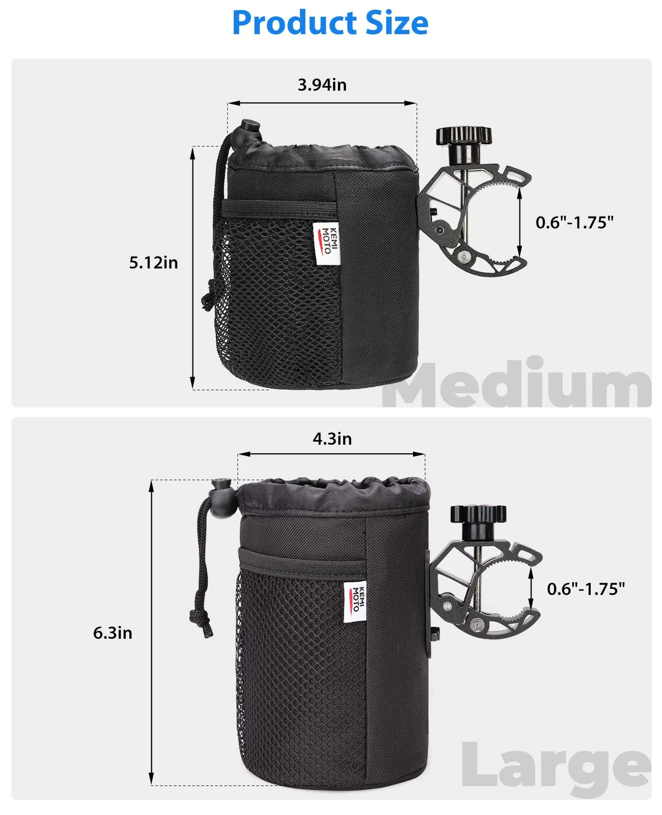 Motorcycle Oxford Fabric Cup Holder for Boat / UTV / ATV - Image 7