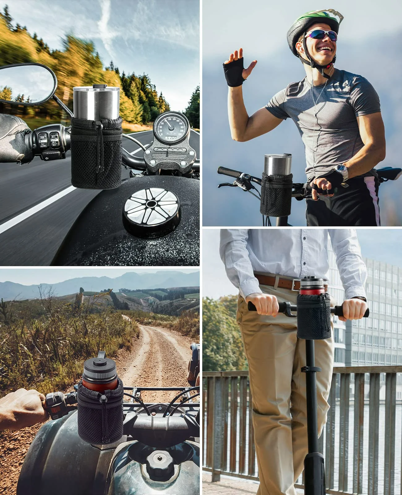 Motorcycle Oxford Fabric Cup Holder for Boat / UTV / ATV - Image 8