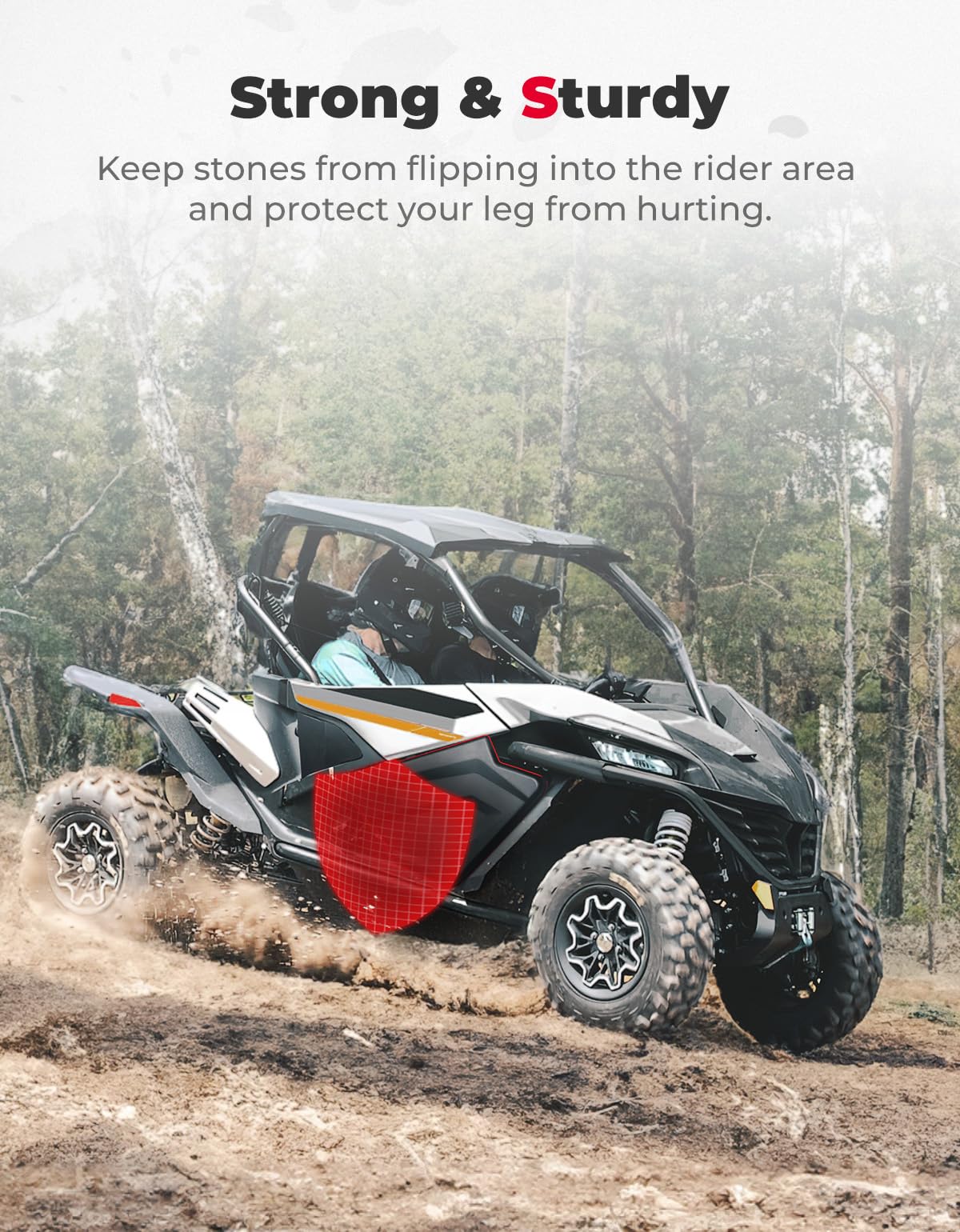 Plastic Lower Doors Inserts for CFMOTO ZForce 950 - Image 4