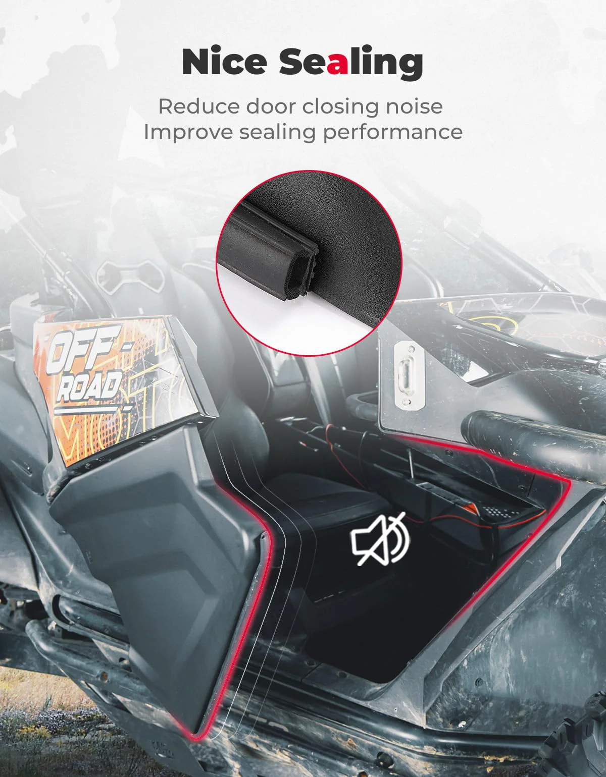 Plastic Lower Doors Inserts for CFMOTO ZForce 950 - Image 5