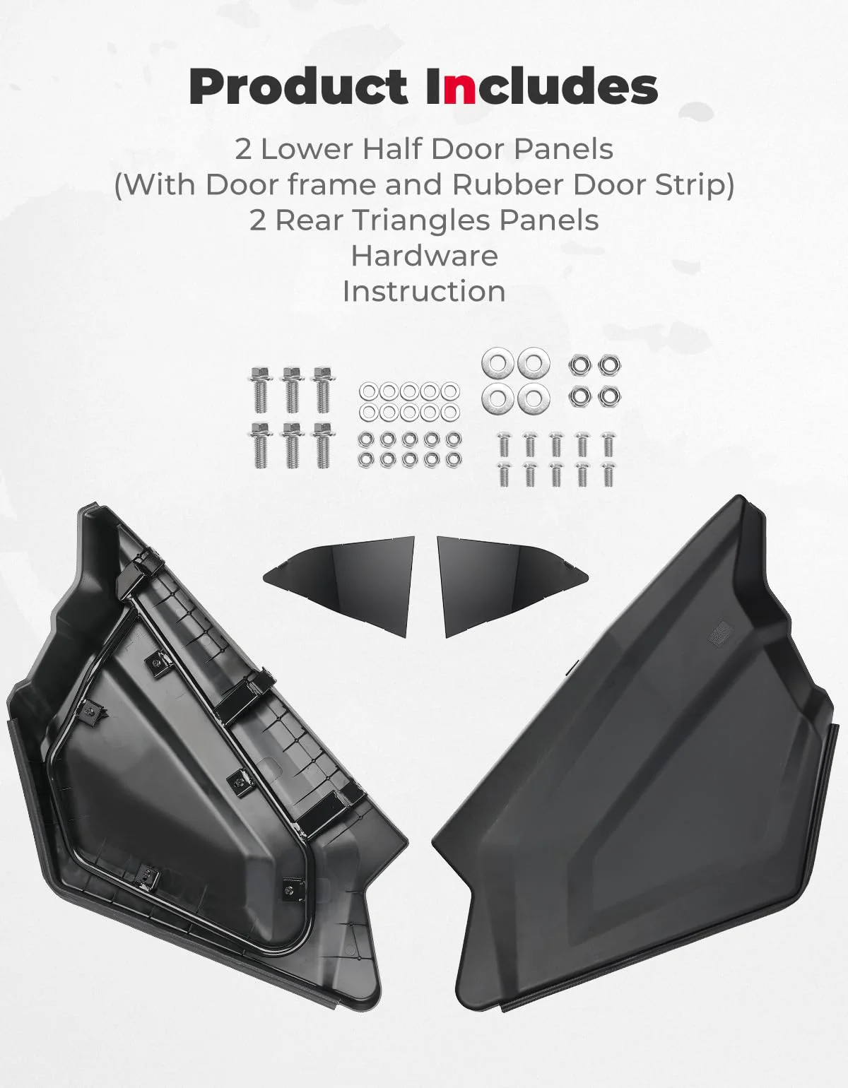 Plastic Lower Doors Inserts for CFMOTO ZForce 950 - Image 7