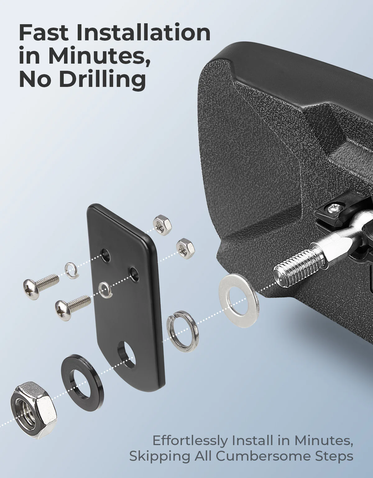 Rear View Mirror for Polaris Ranger 500 570 900 XP 1000 XP - Image 5