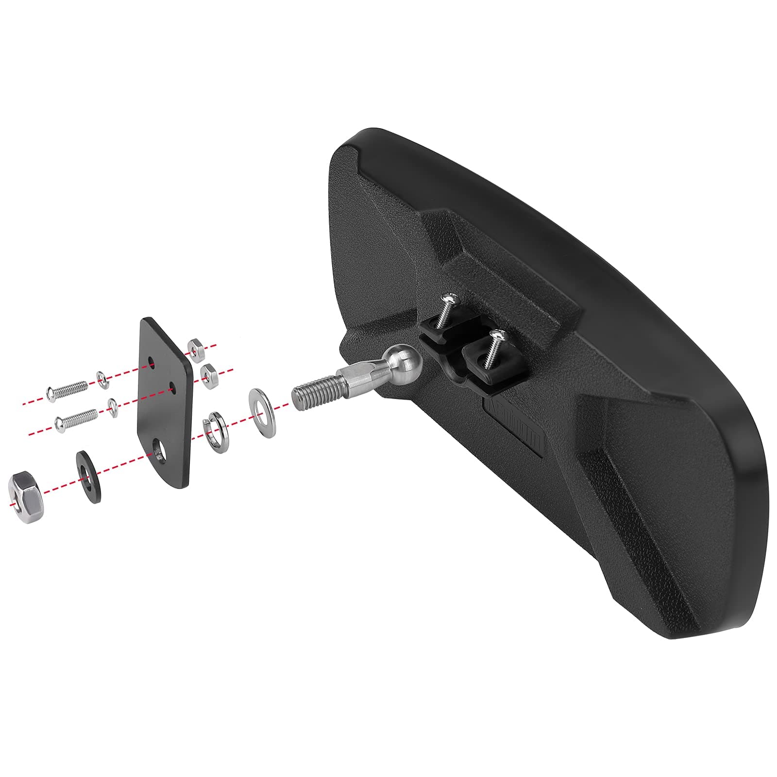 Large & Wide Rear Center View Mirror for Polaris Ranger 2015-2022 - Image 7