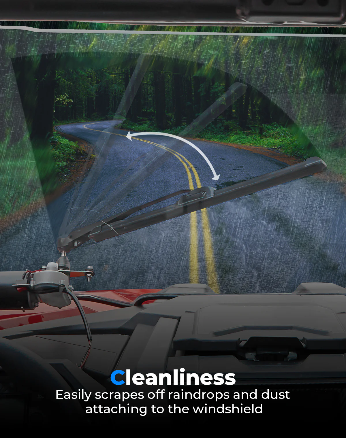 12V Electric Windshield Wiper Kit 16" for most UTV - Image 6