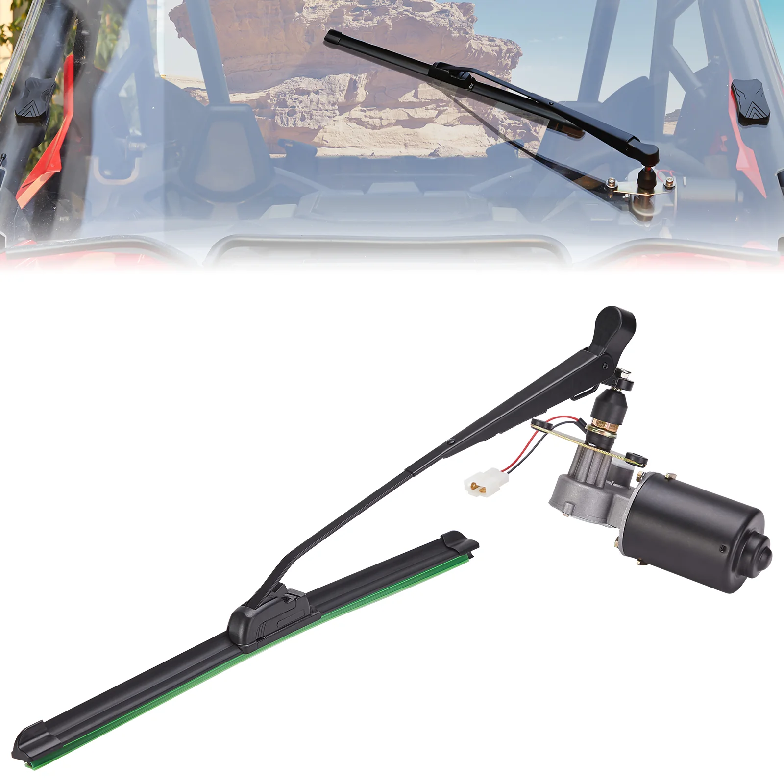 12V Electric Windshield Wiper Kit 16" for most UTV - Image 9