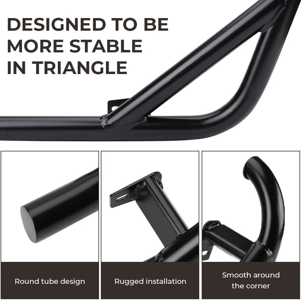 Front Door Bags with Knee Pad & Side Nerf Bars Rock Sliders for Polaris RZR 900/ 1000 - Image 12