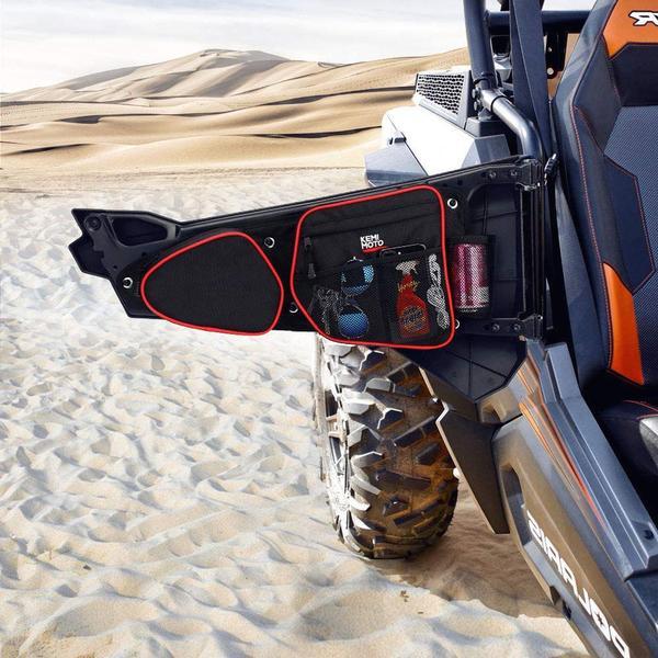 Front Door Bags with Knee Pad & Side Nerf Bars Rock Sliders for Polaris RZR 900/ 1000 - Image 5