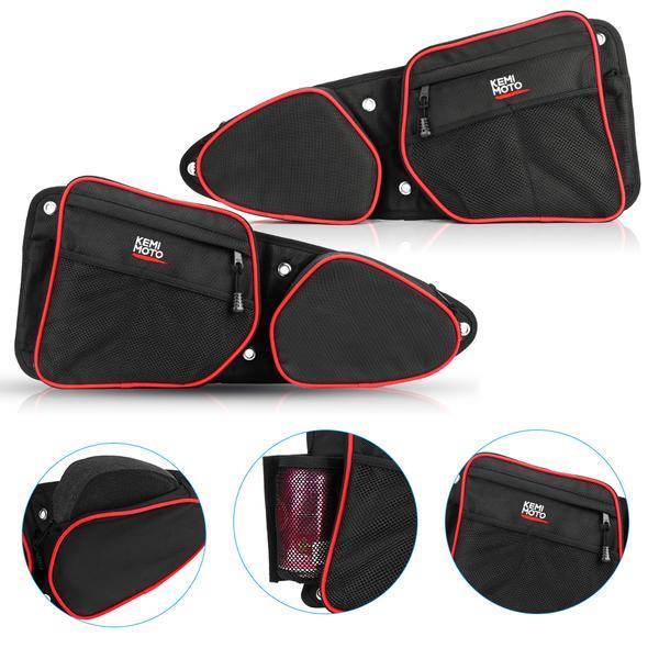 Front Door Bags with Knee Pad & Side Nerf Bars Rock Sliders for Polaris RZR 900/ 1000 - Image 7
