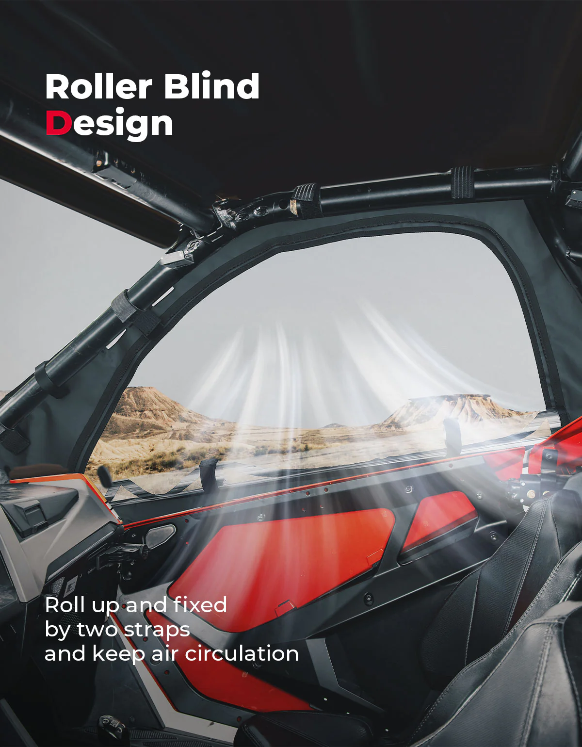 Soft Upper Door Cab Enclosure Set for Polaris RZR PRO XP 4/Turbo R 4 - Image 4