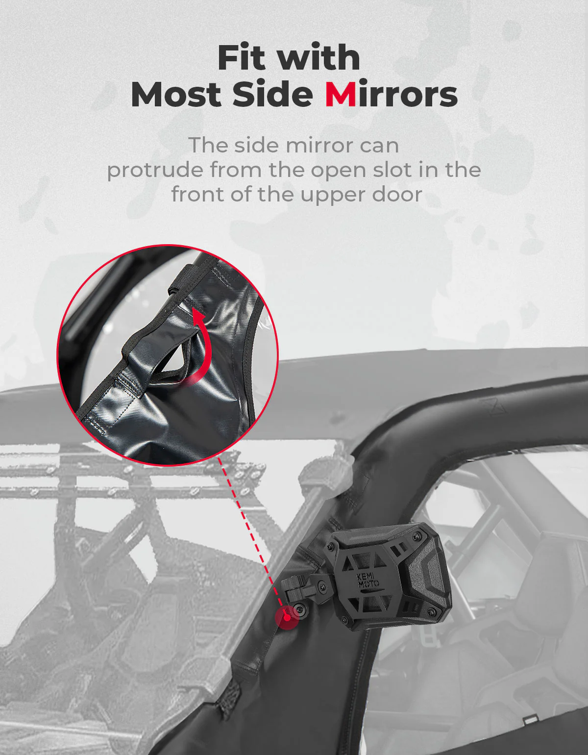 Soft Upper Door Cab Enclosure Set for Polaris RZR PRO XP 4/Turbo R 4 - Image 5