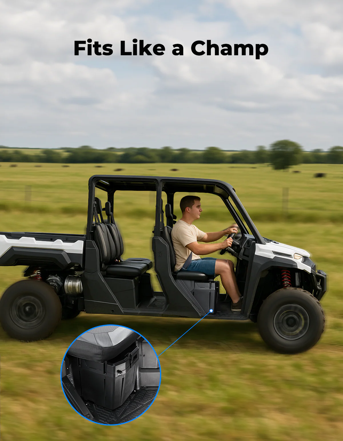 Under Seat Dry Storage Box for Polaris Ranger XP 1000/CREW - Image 4