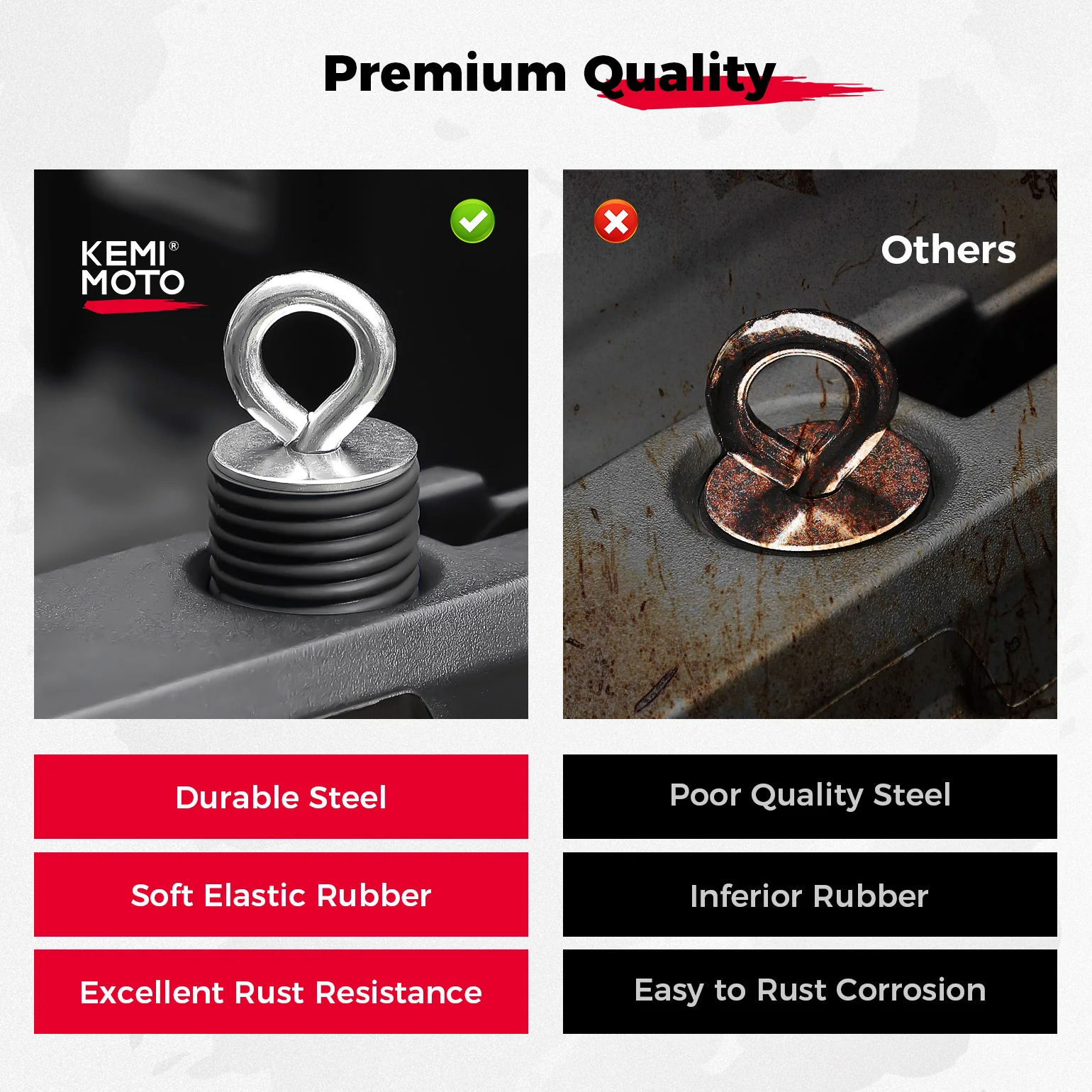 2" Tie Down Anchors (6PCS/ Set) for Polaris Ranger/ General - Image 3