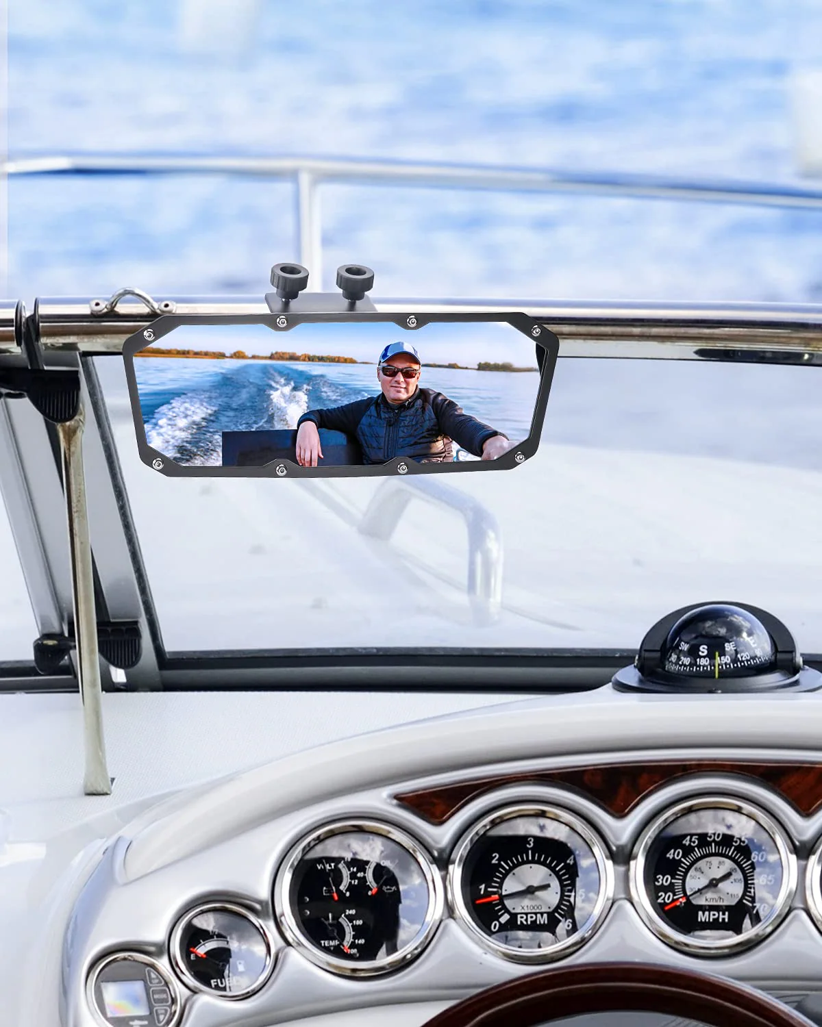 Universal Marine Boat Rear View Mirror - Image 6