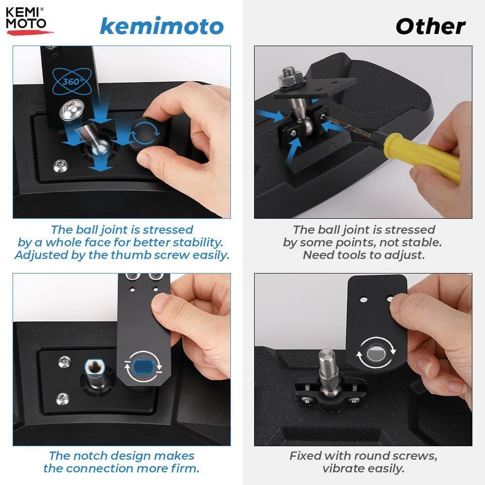 Upgraded Rear View Mirror for Polaris Ranger 500 570 900 XP 1000 - Image 3