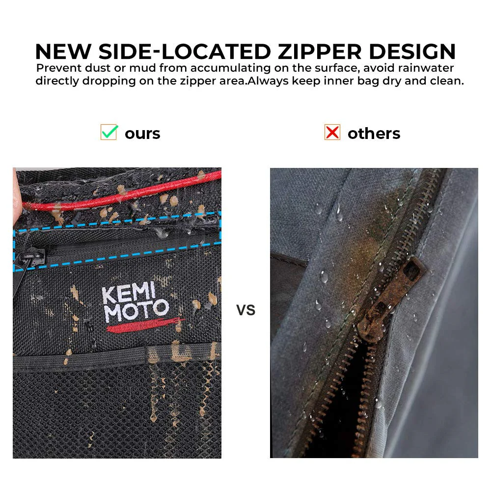 Front Door Side Door Bags with Knee Pad for Polaris RZR XP 1000 900XC S900 - Image 5