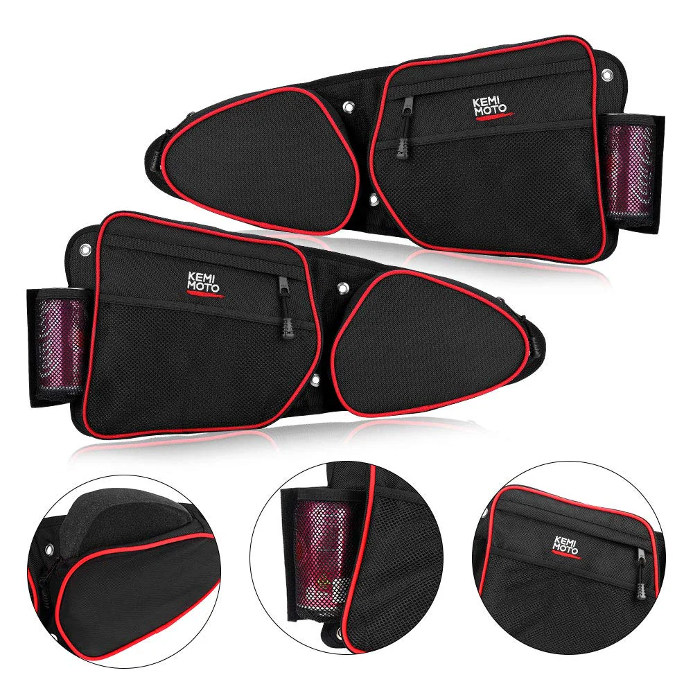 Front Door Side Door Bags with Knee Pad for Polaris RZR XP 1000 900XC S900 - Image 9